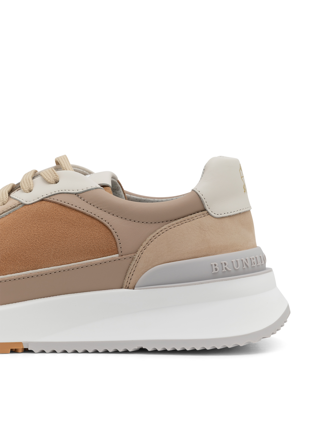 Sneakers van nubuck en suède | FULL_WIDTH | Beige