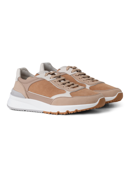 Nubuck and suede sneakers