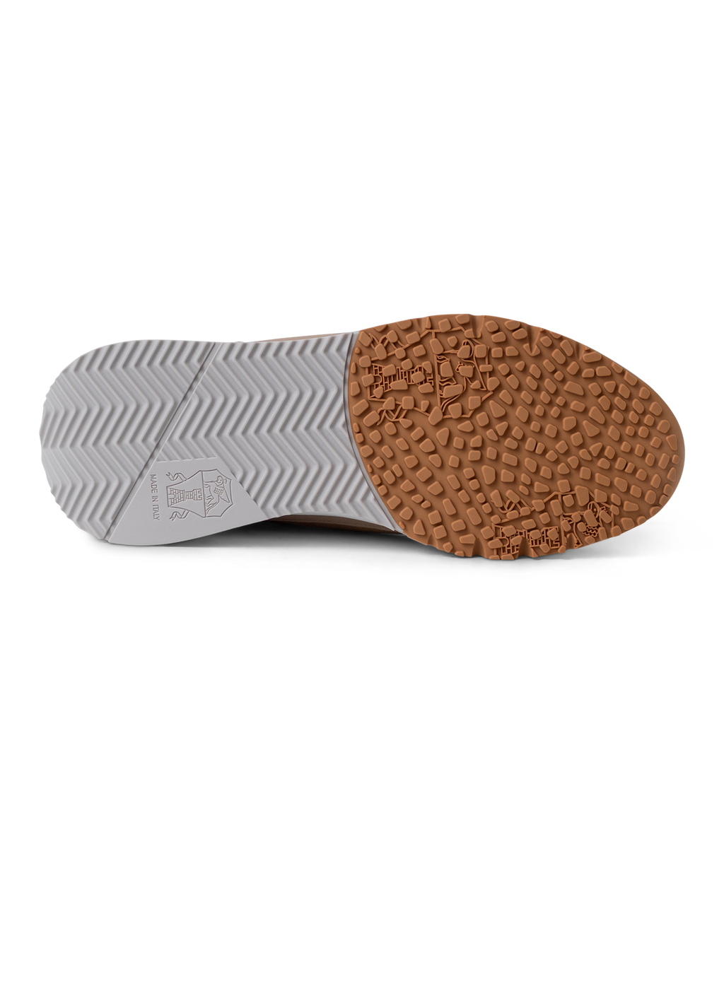 Sneakers van nubuck en suède | Beige