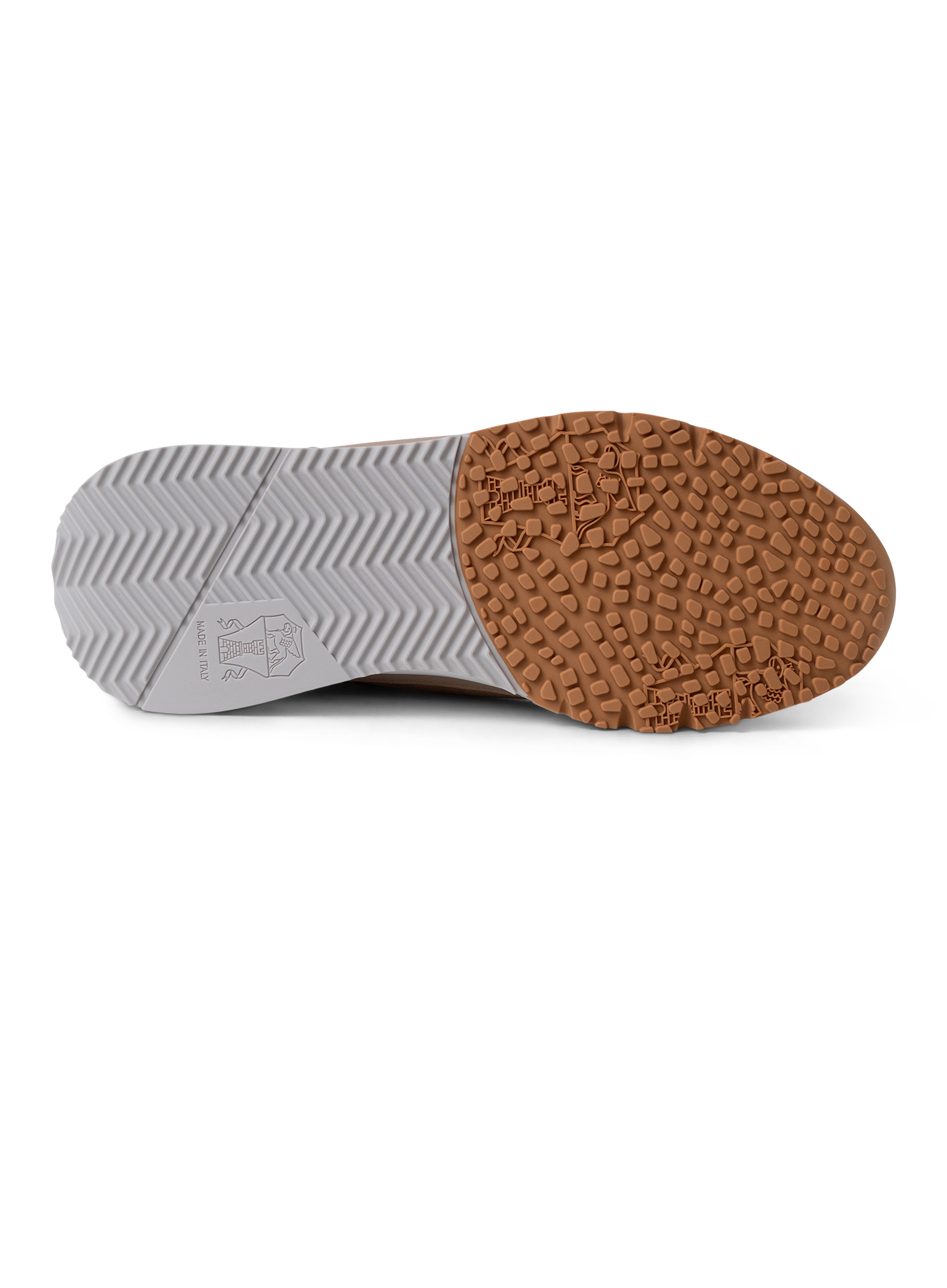 Sneakers van nubuck en suède | Beige