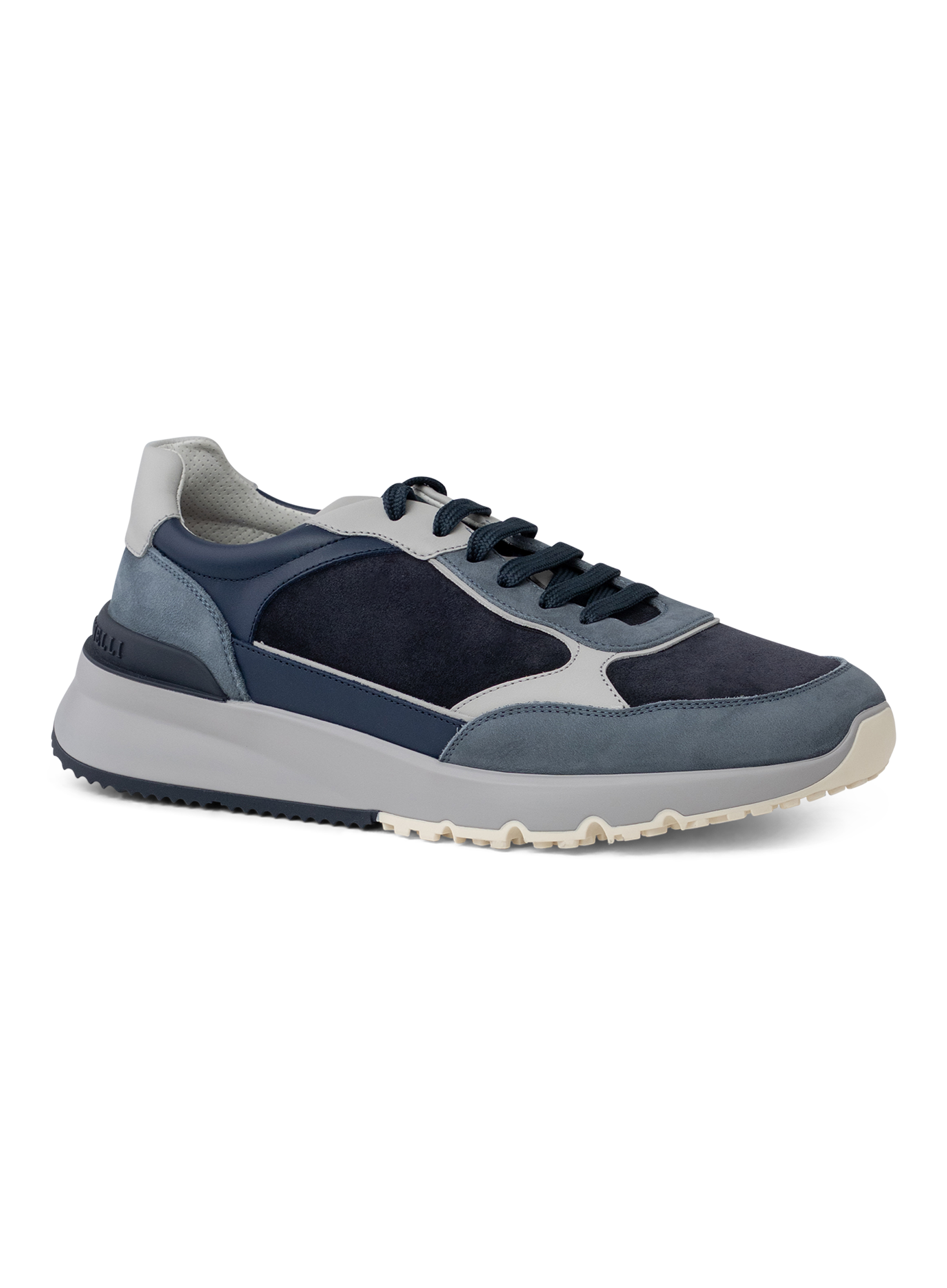 Sneakers van nubuck en suède | BLUE NAVY