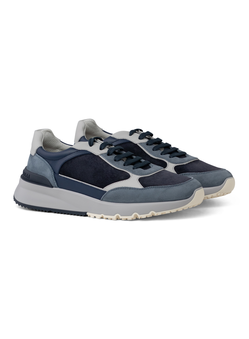 Sneakers van nubuck en suède | BLUE NAVY