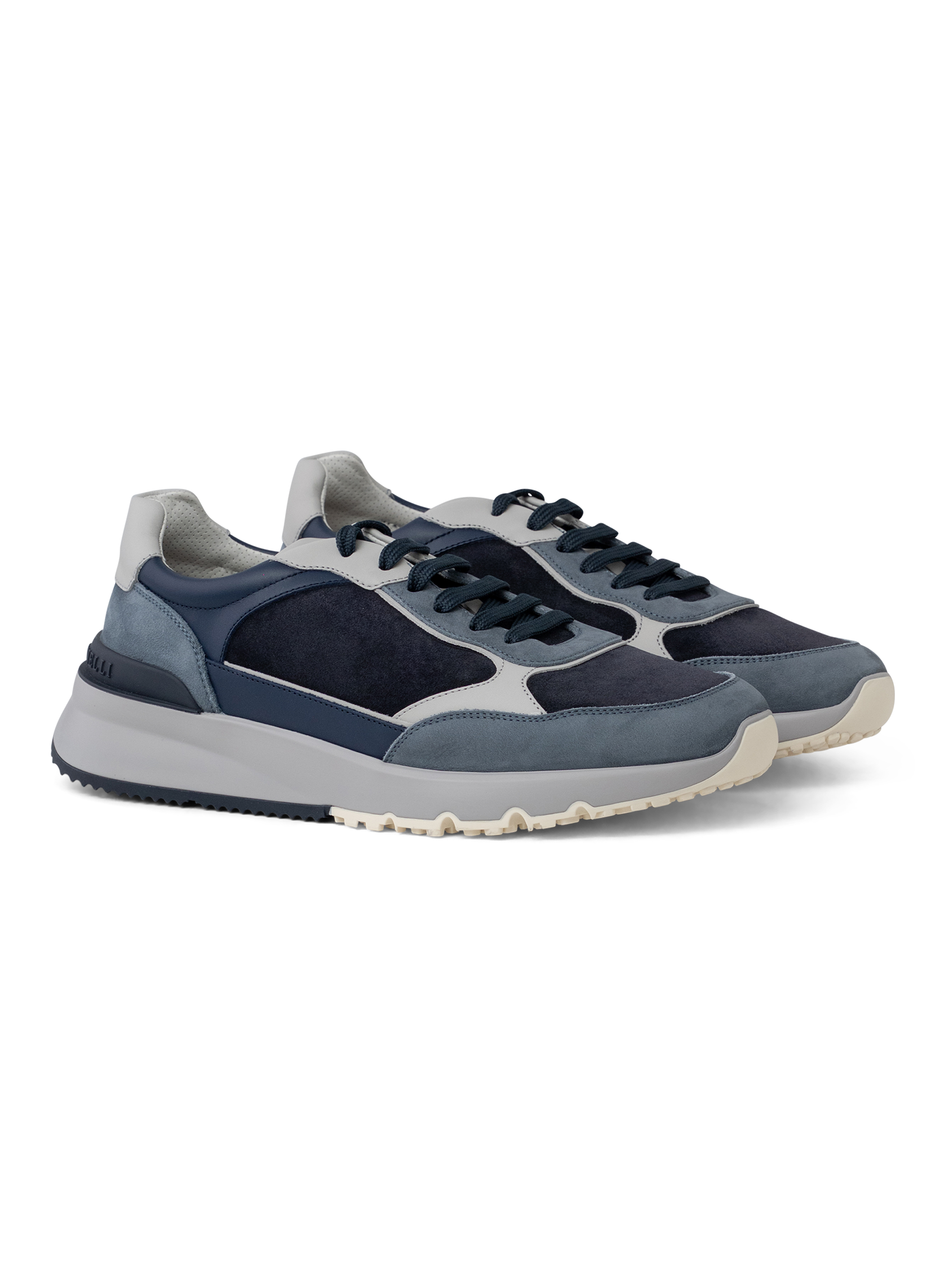 Sneakers van nubuck en suède | BLUE NAVY