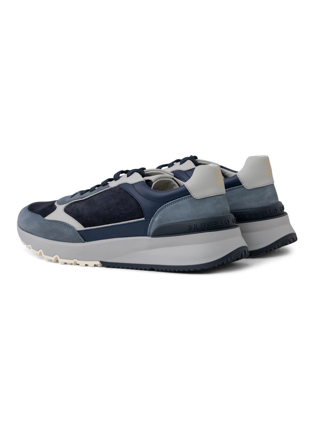 Sneakers van nubuck en suède | BLUE NAVY