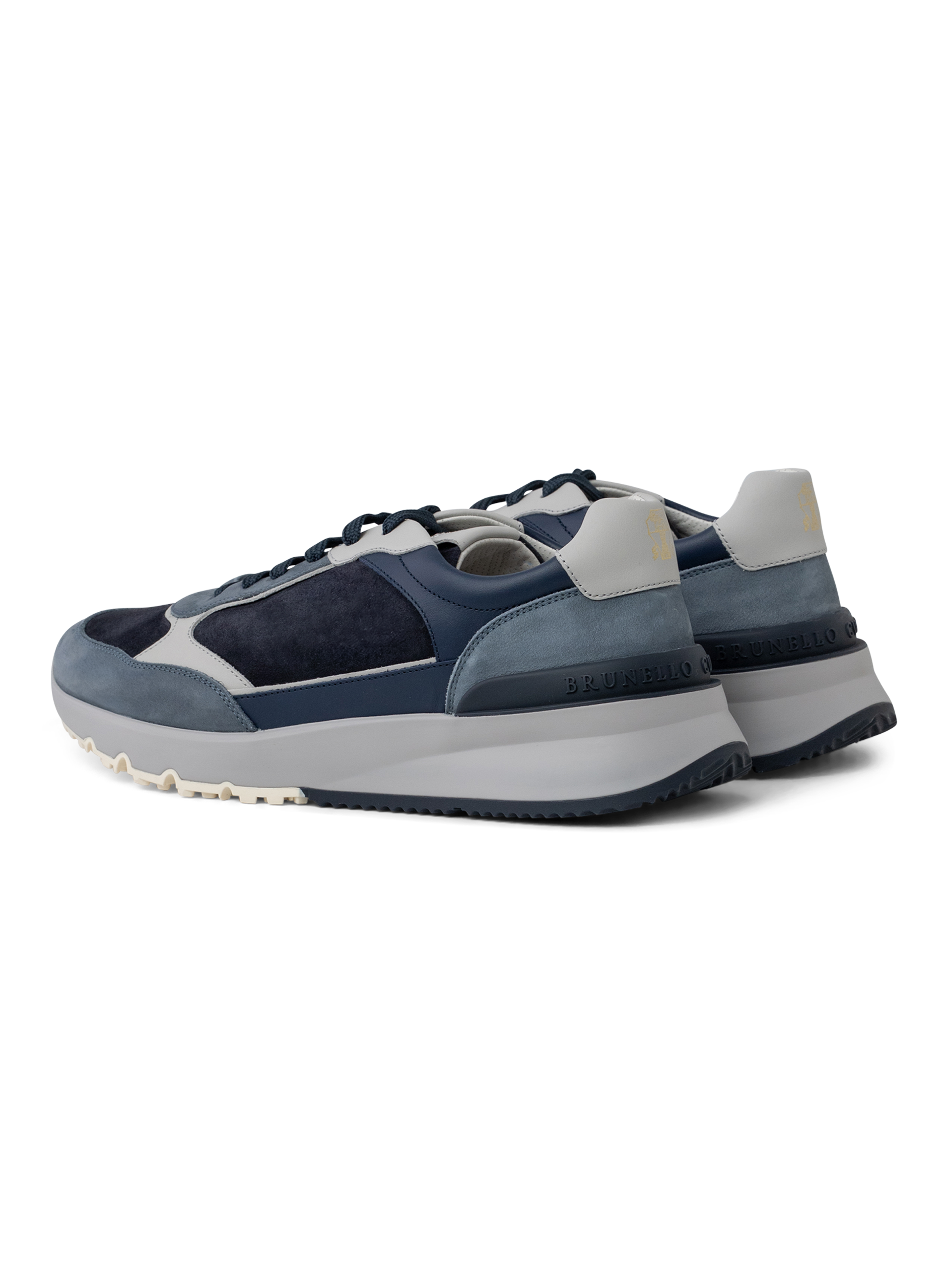 Sneakers van nubuck en suède | BLUE NAVY