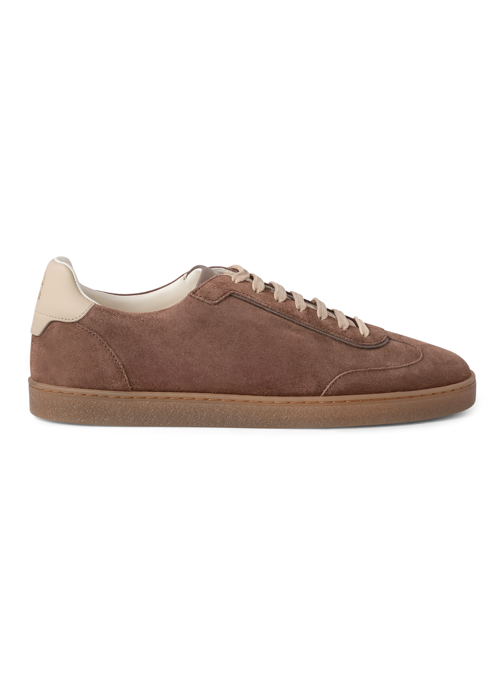 Lage sneakers van suède | TAUPE BRUIN