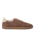 Lage sneakers van suède | TAUPE BRUIN