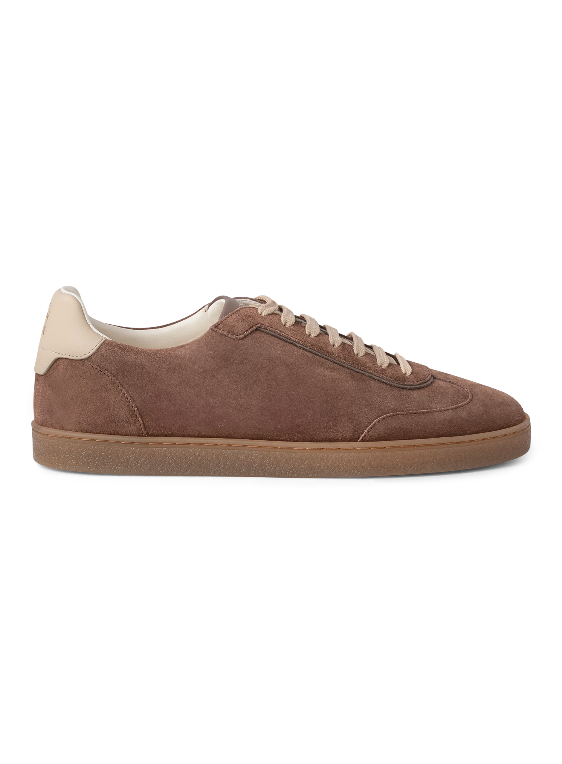 Lage sneakers van suède | TAUPE BRUIN