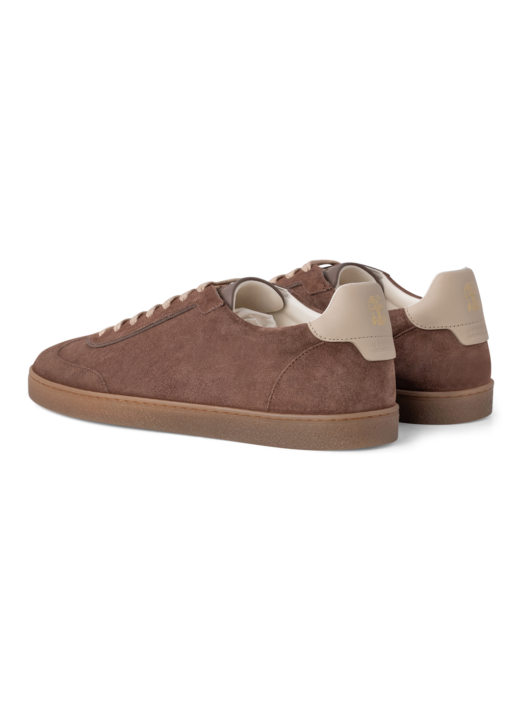 Lage sneakers van suède | TAUPE BRUIN