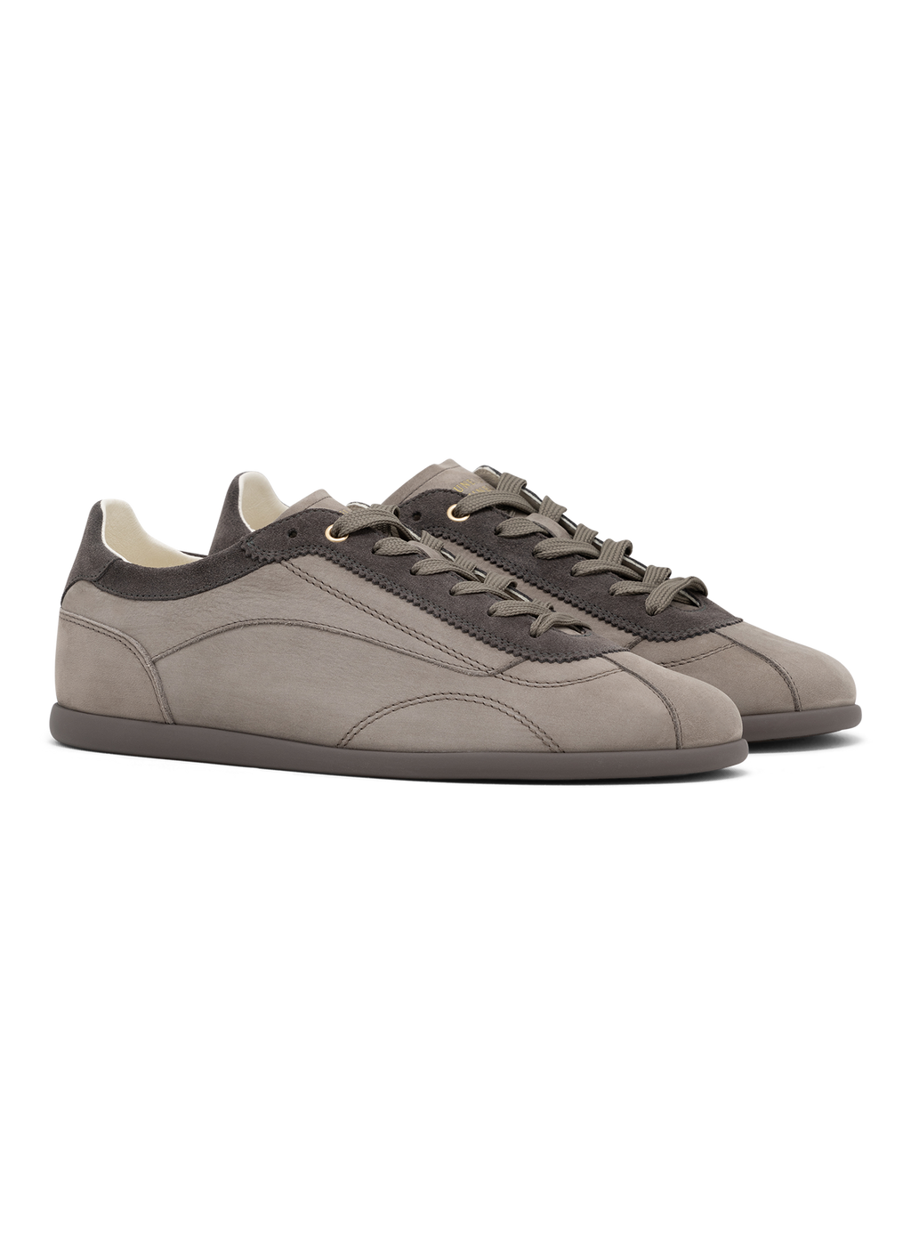 Lage sneakers van suède | TAUPE GRIJS