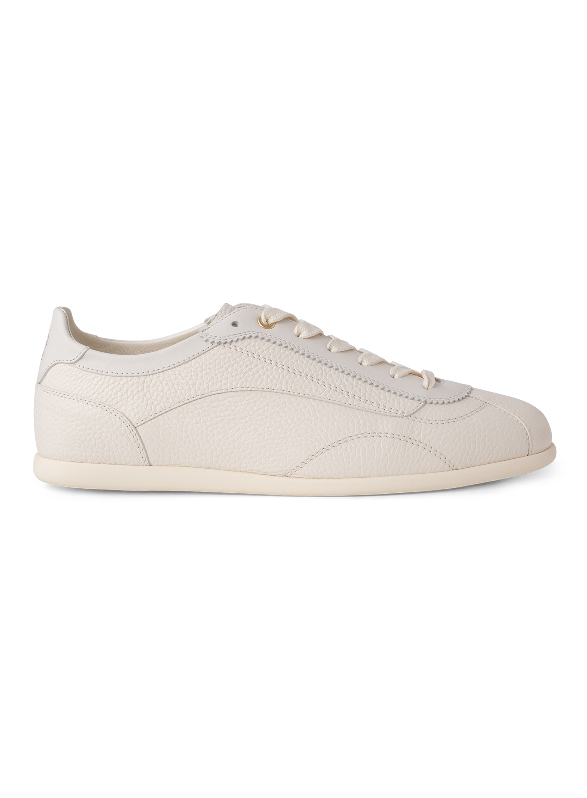 Lage sneakers van kalfsleer | Wit