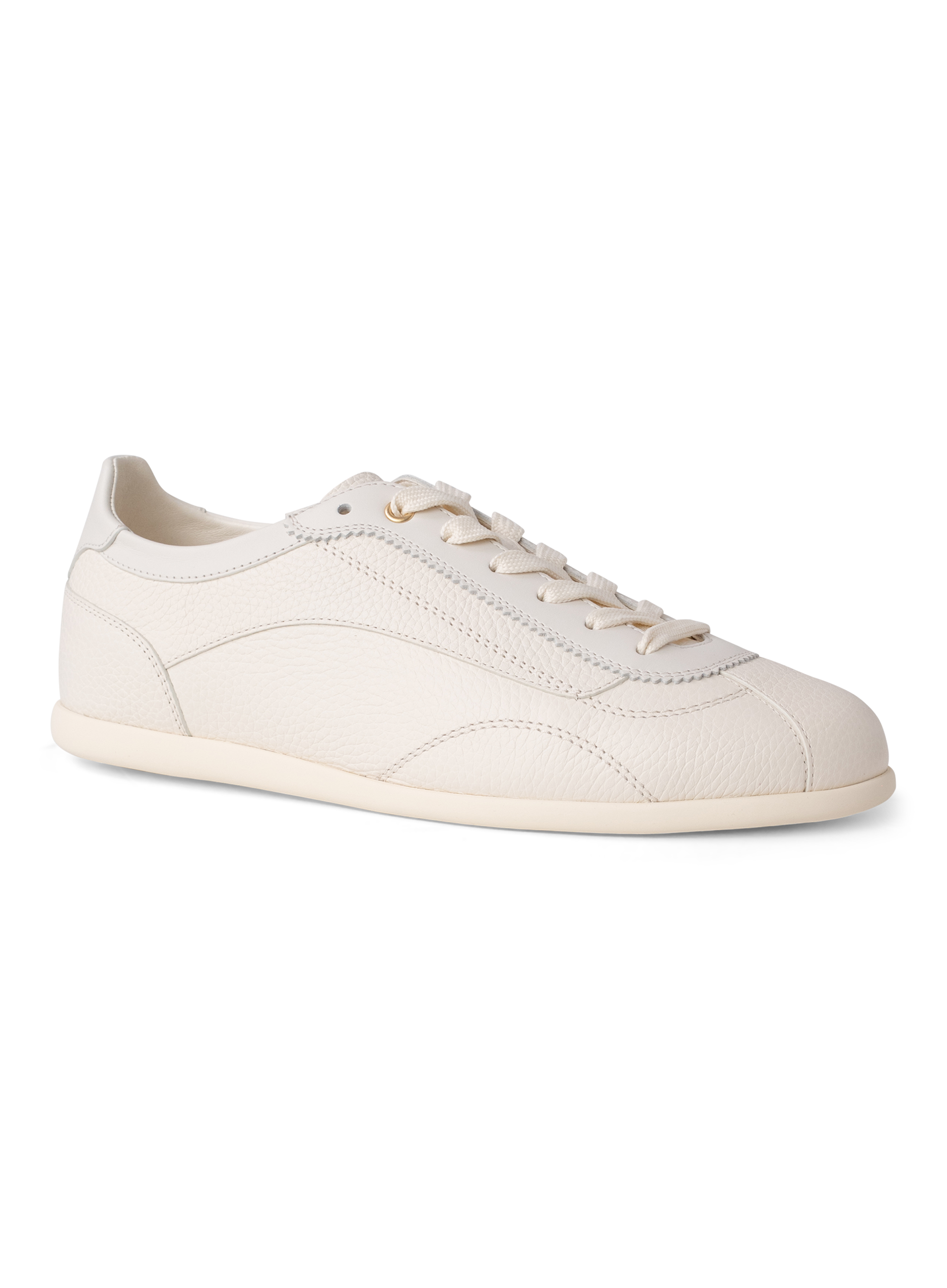 Lage sneakers van kalfsleer | Wit