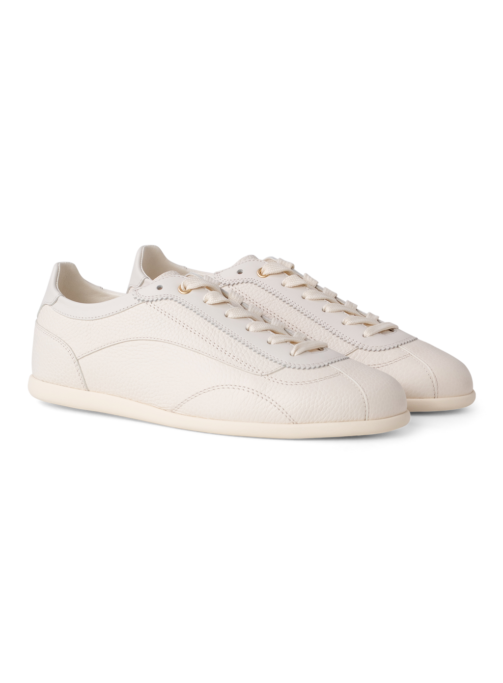 Lage sneakers van kalfsleer | Wit