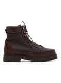 Veterboots van leer en suède | D.Bruin