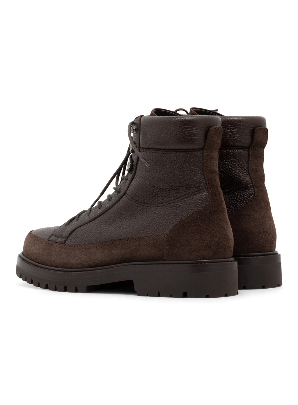 Veterboots van leer en suède | D.Bruin