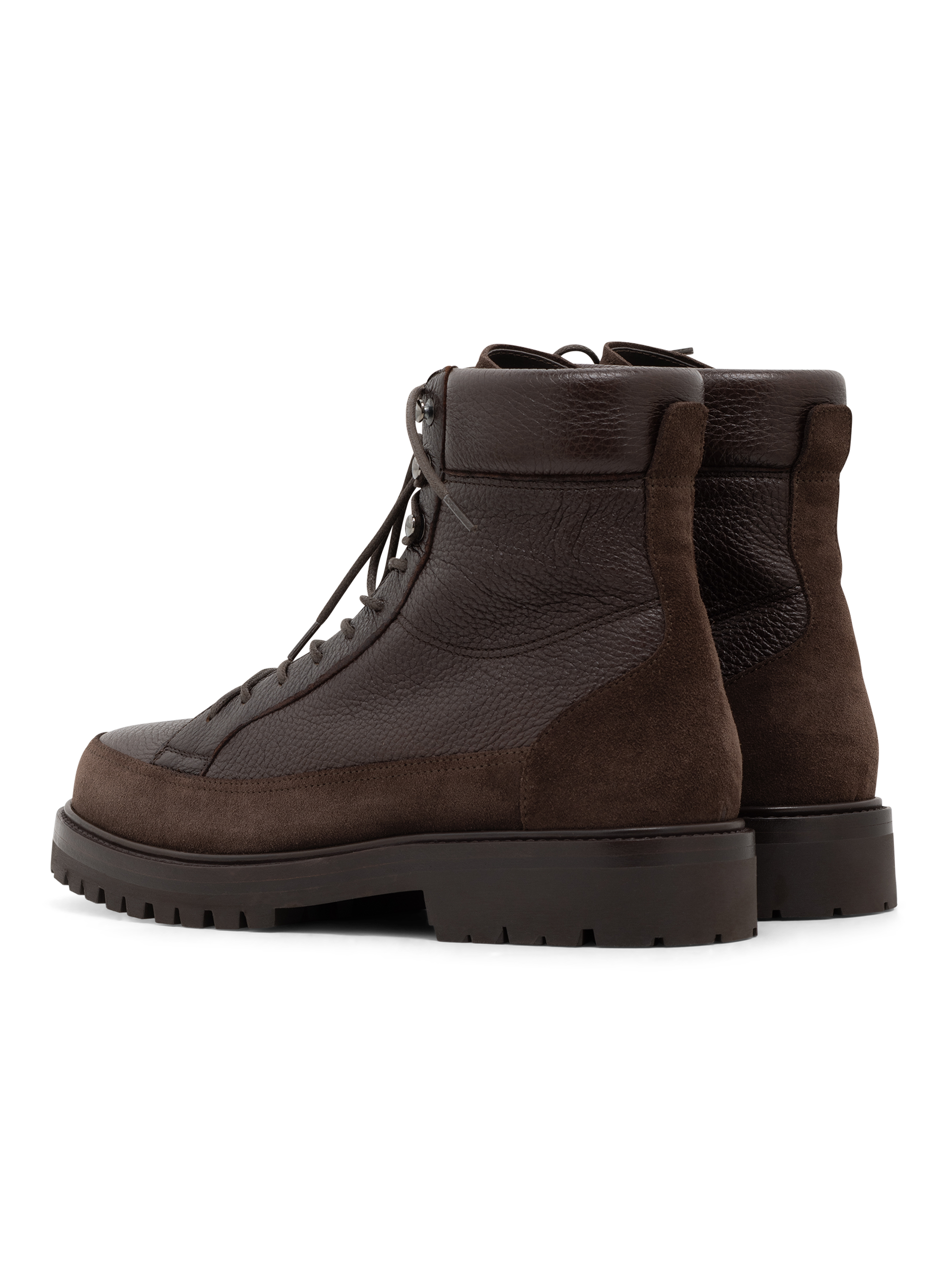 Veterboots van leer en suède | D.Bruin