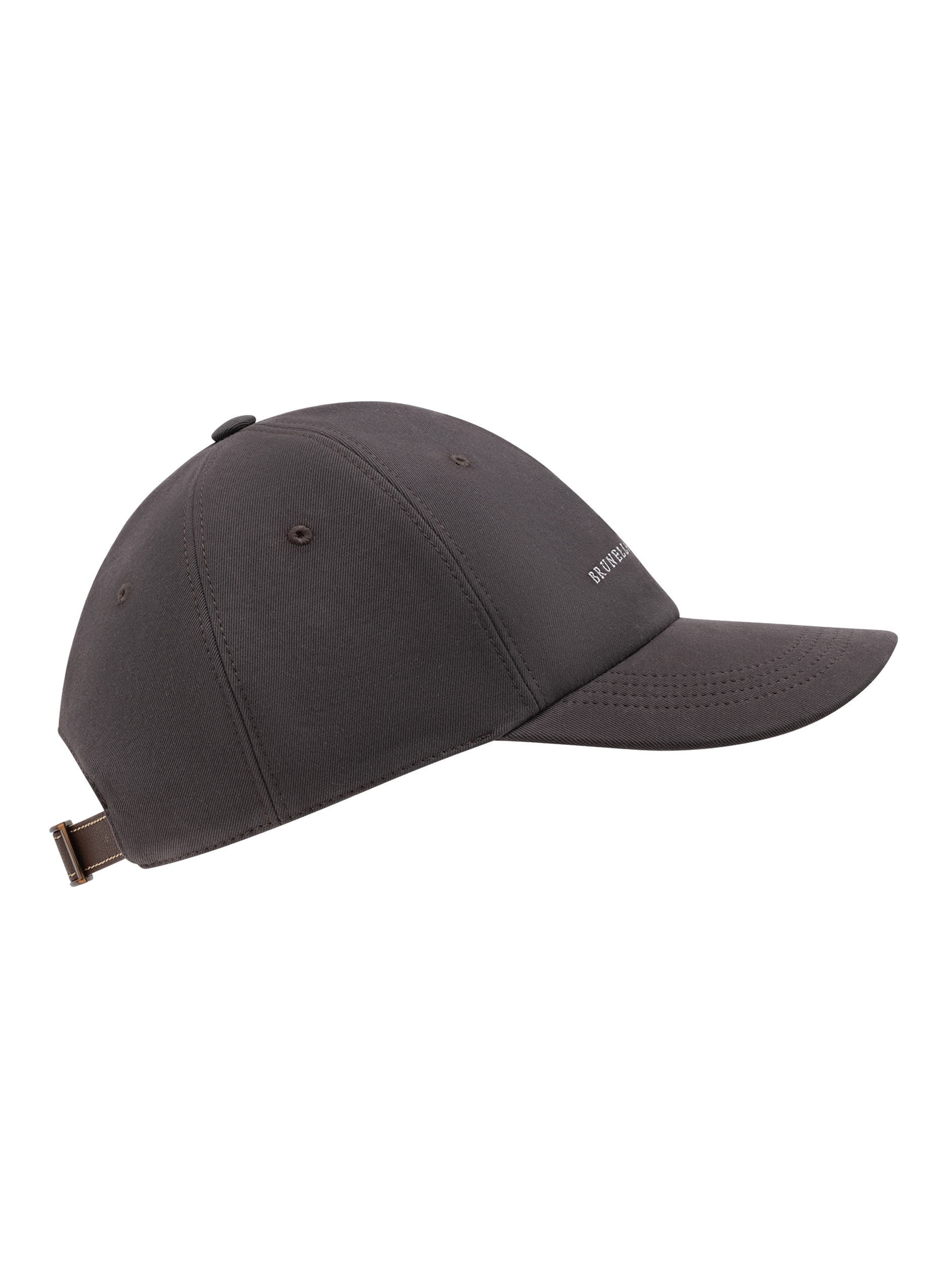 Baseball cap van katoen met logo | Bruin