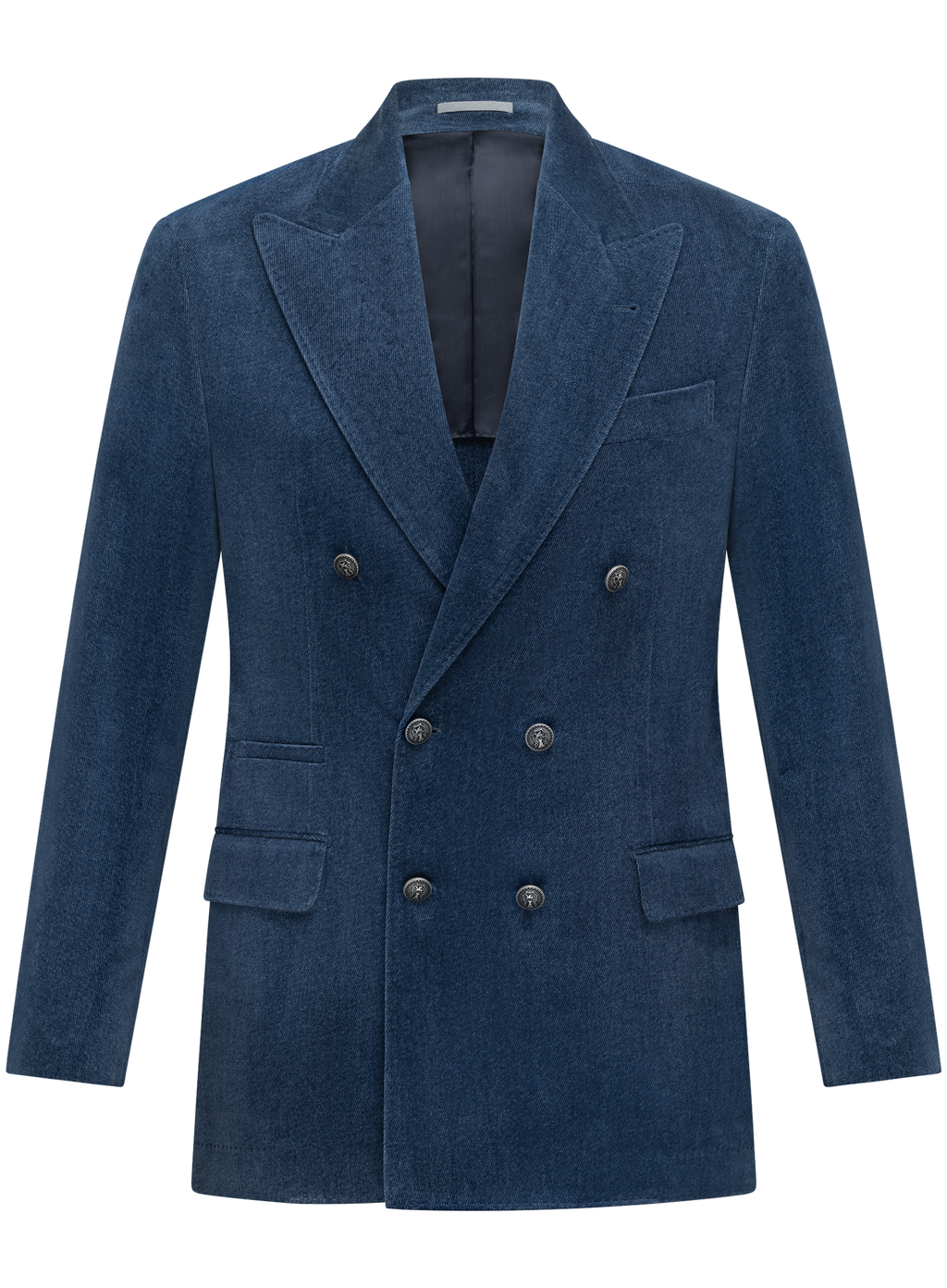 Denimlook pak van fluweel katoen | Blue Denim