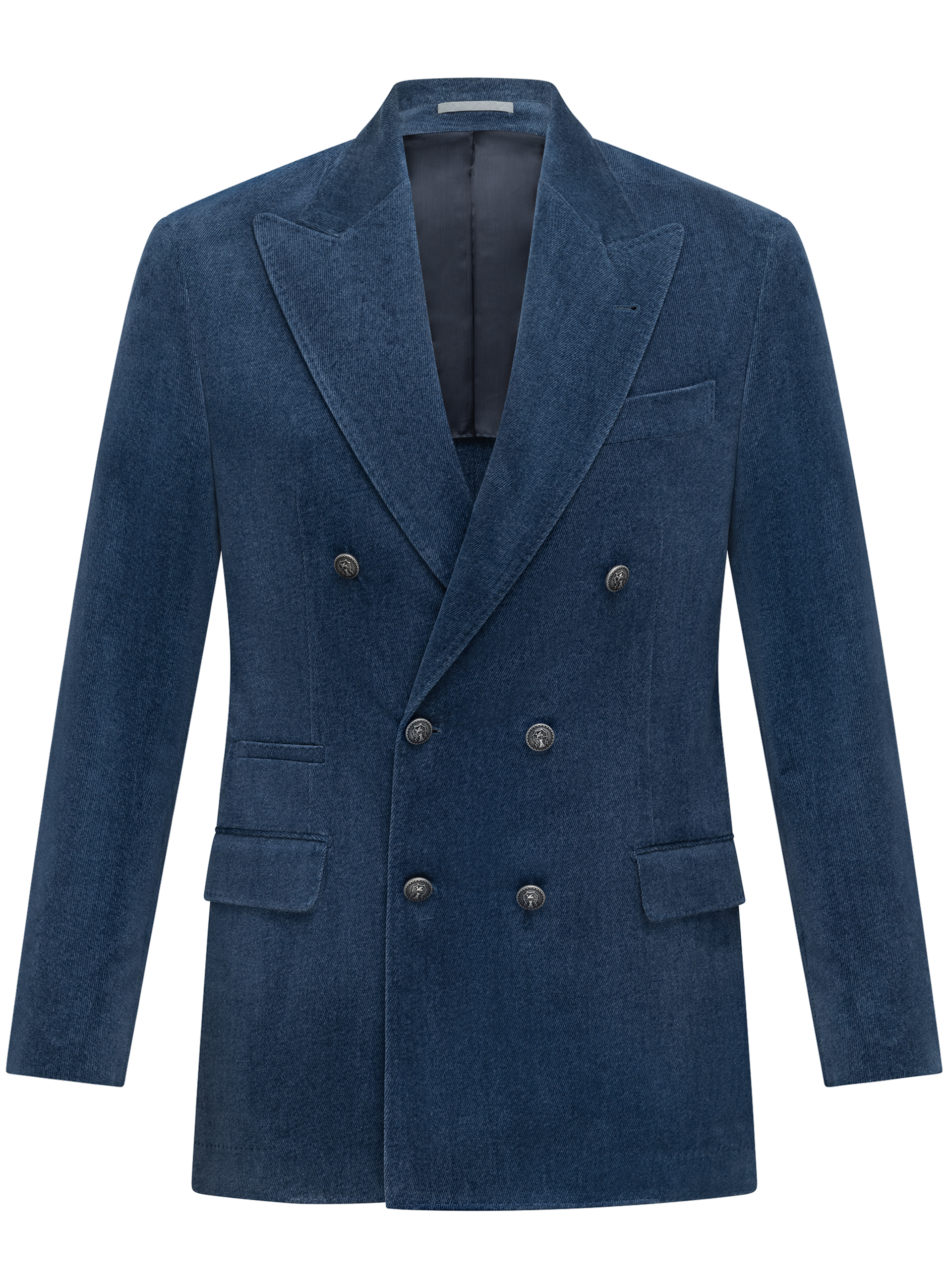 Denimlook pak van fluweel katoen | Blue Denim