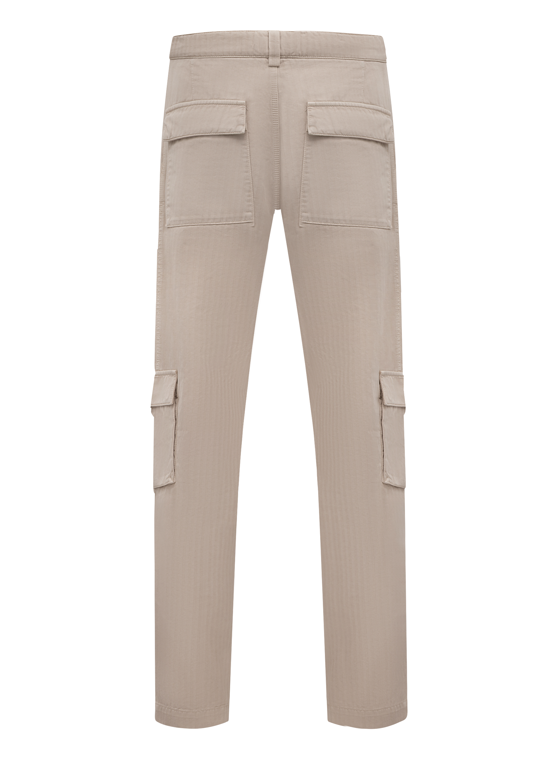 Chevron cargobroek van katoen | Beige