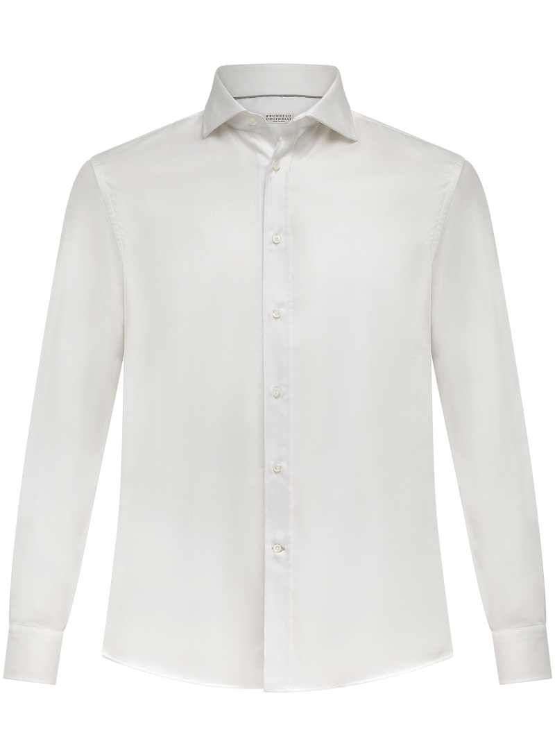 Garment-dyed overhemd van katoen