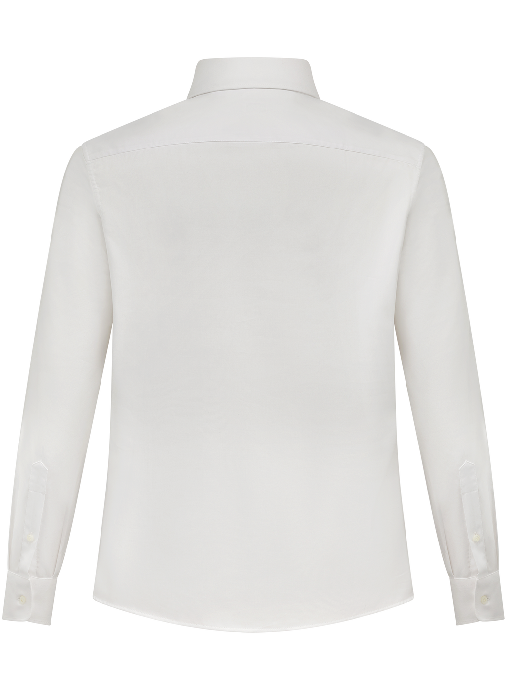 Garment-dyed overhemd van katoen | Wit