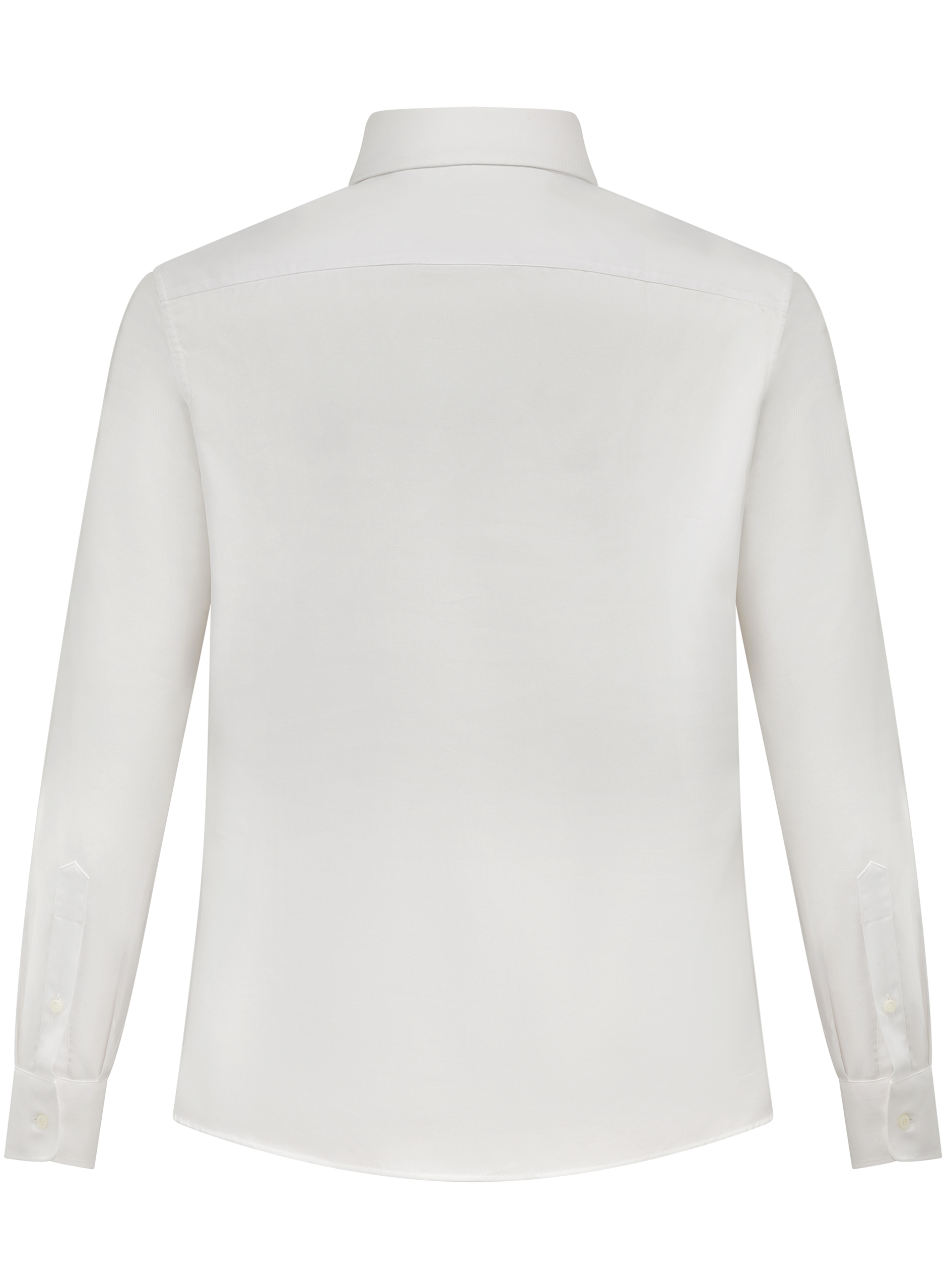 Garment-dyed overhemd van katoen | Wit
