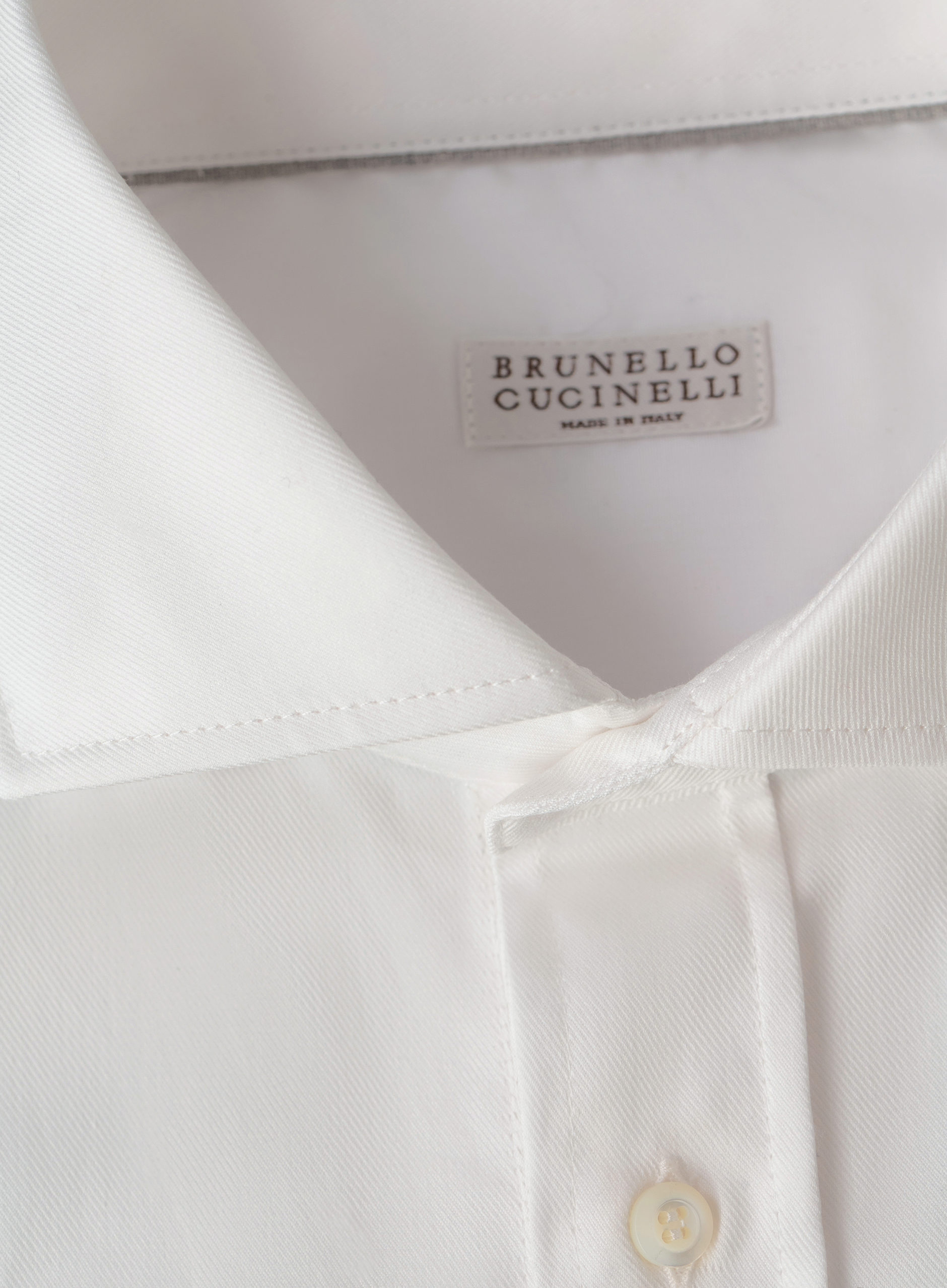 Garment-dyed overhemd van katoen | FULL_WIDTH | Wit