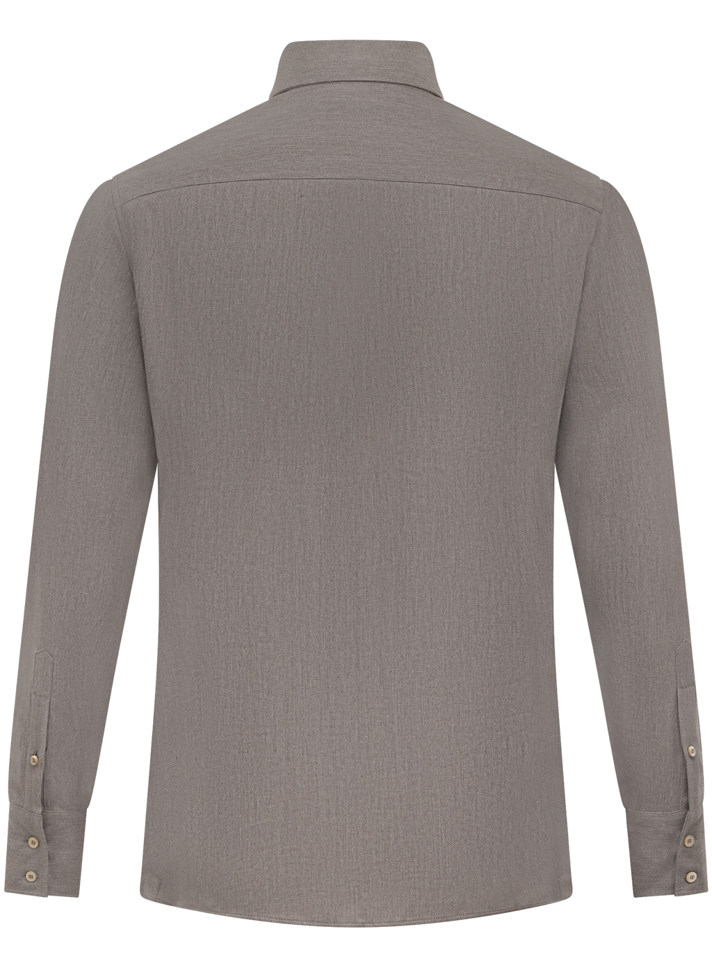 Button-down overhemd van katoen | TAUPE