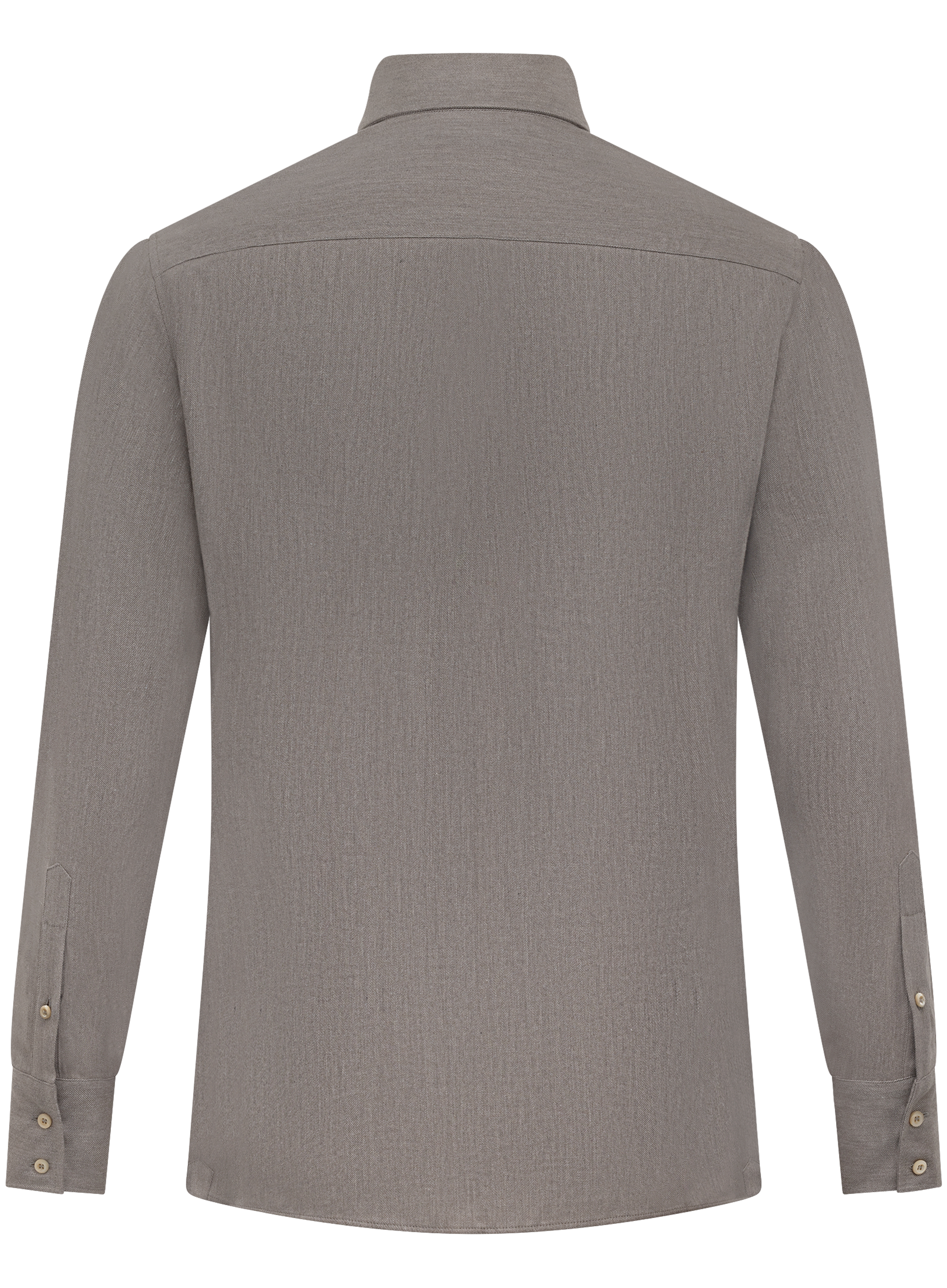 Button-down overhemd van katoen | TAUPE