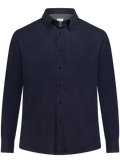 Button-down overhemd van katoen | BLUE NAVY