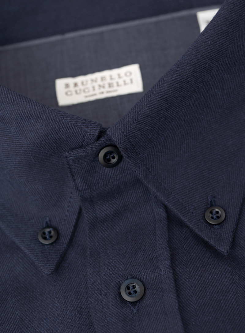Button-down overhemd van katoen | FULL_WIDTH | BLUE NAVY