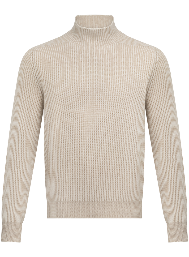 Coltrui van cashmere met Engels ribbreisel