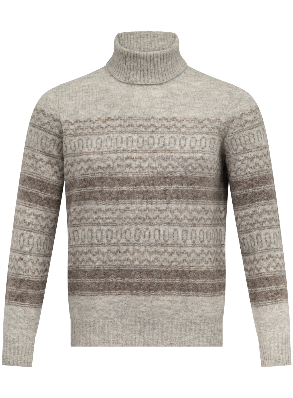 Coltrui met Noors jacquarddessin van alpaca, cashmere en wol | Multicolor