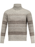 Coltrui met Noors jacquarddessin van alpaca, cashmere en wol | Multicolor