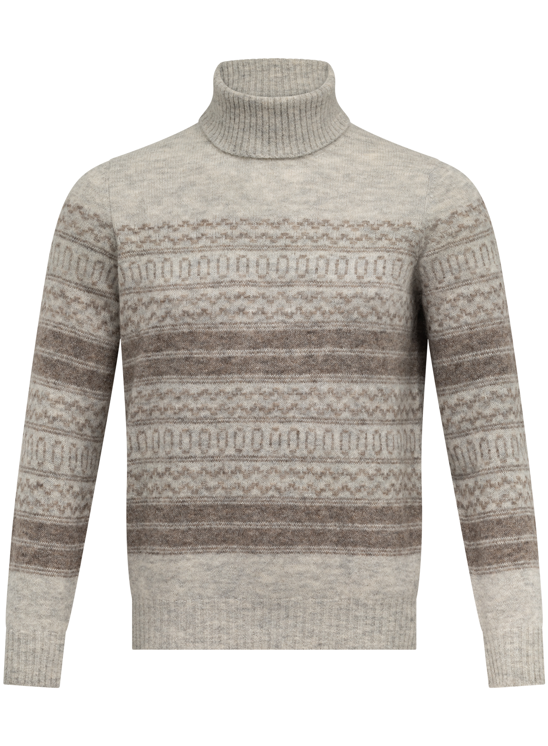 Coltrui met Noors jacquarddessin van alpaca, cashmere en wol | Multicolor