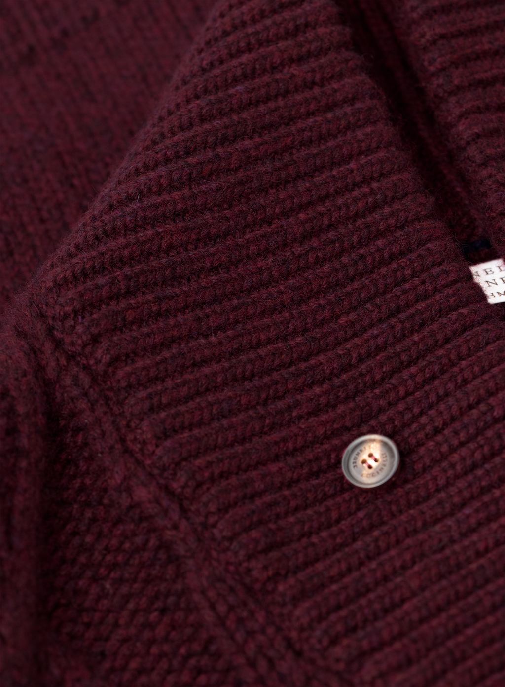 Kabelgebreid cardigan can cashmere | FULL_WIDTH | Bordeaux