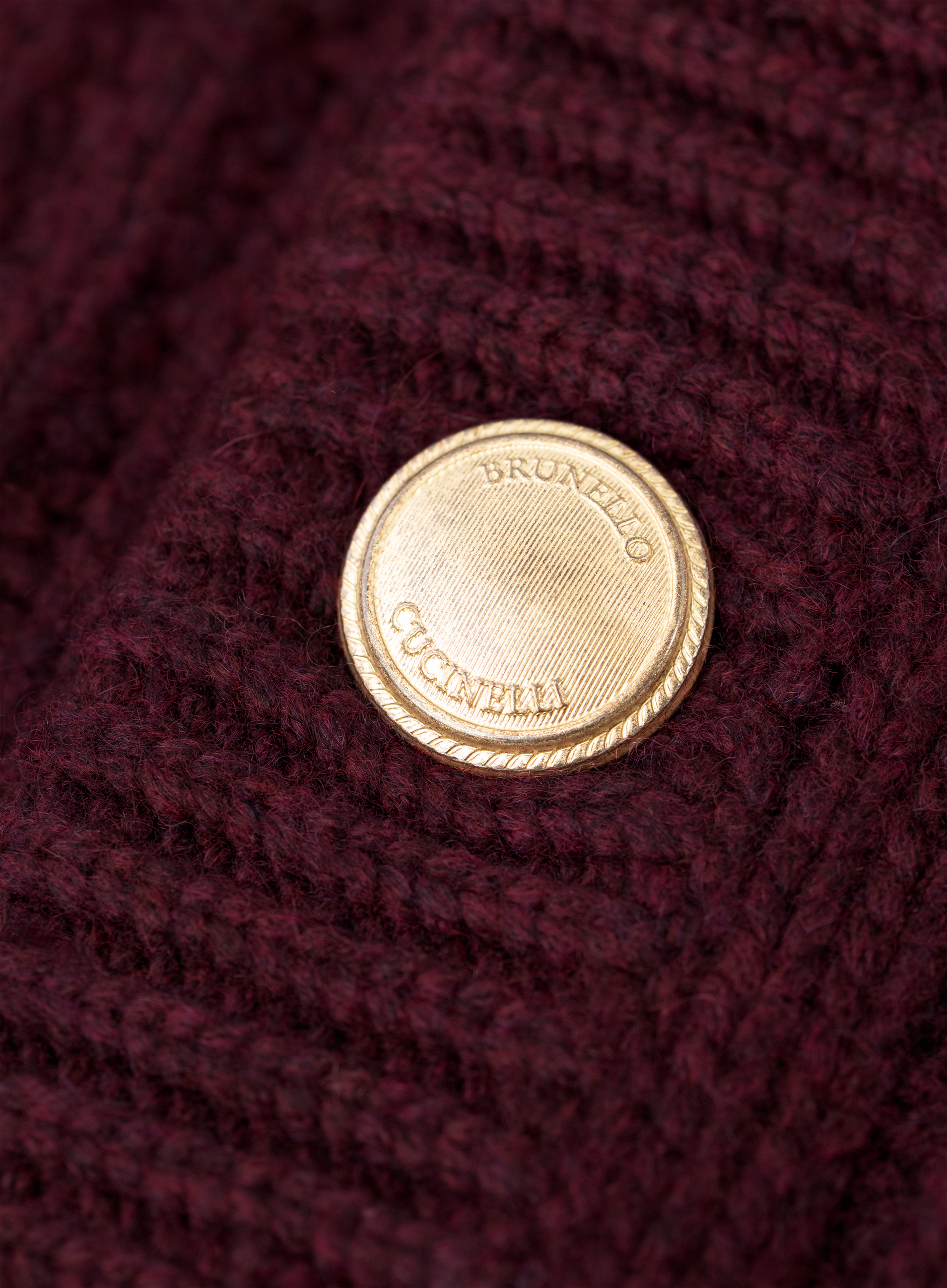 Kabelgebreid cardigan can cashmere | FULL_WIDTH | Bordeaux