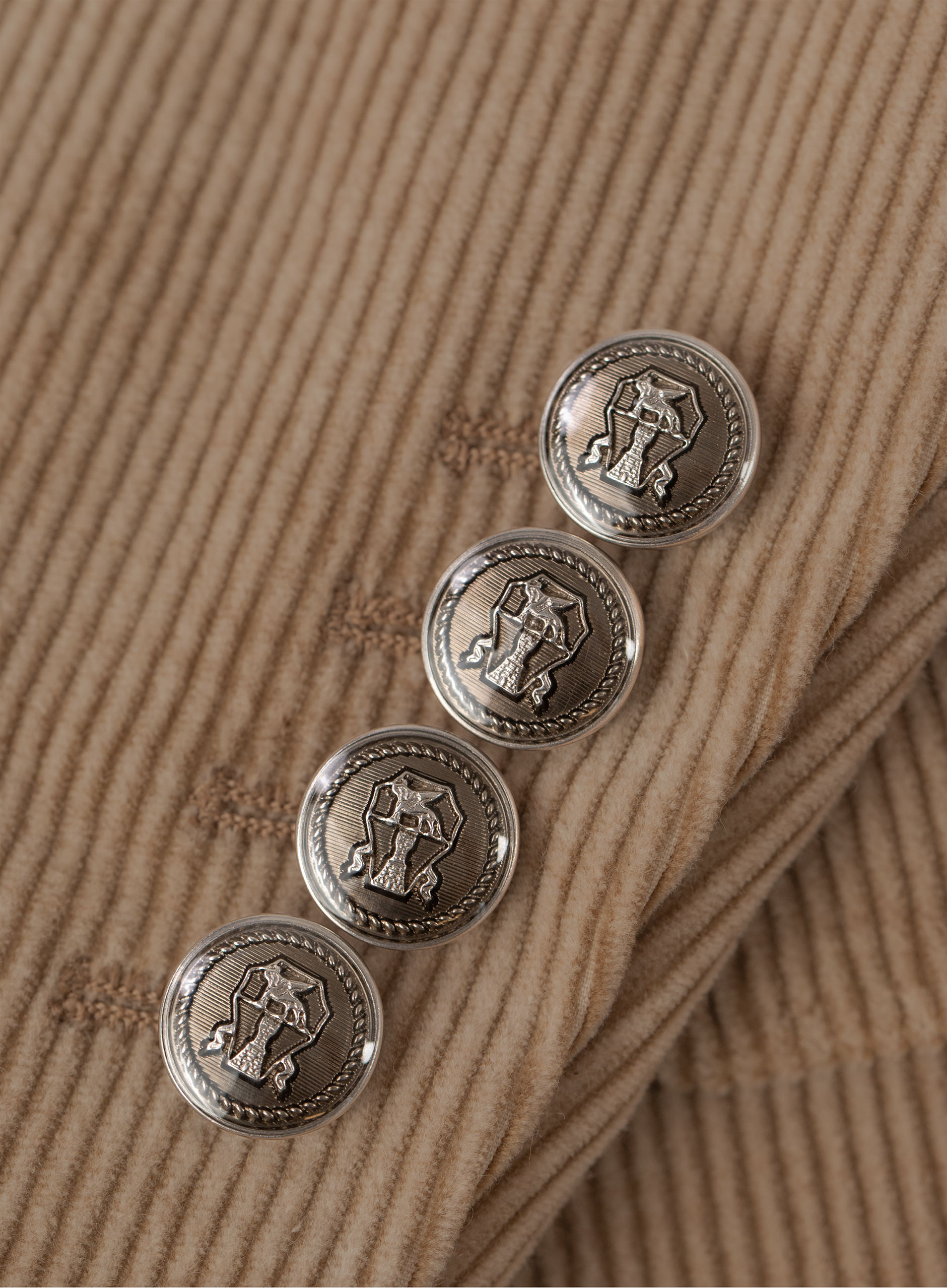 Corduroy pak van katoen en cashmere | FULL_WIDTH | Camel