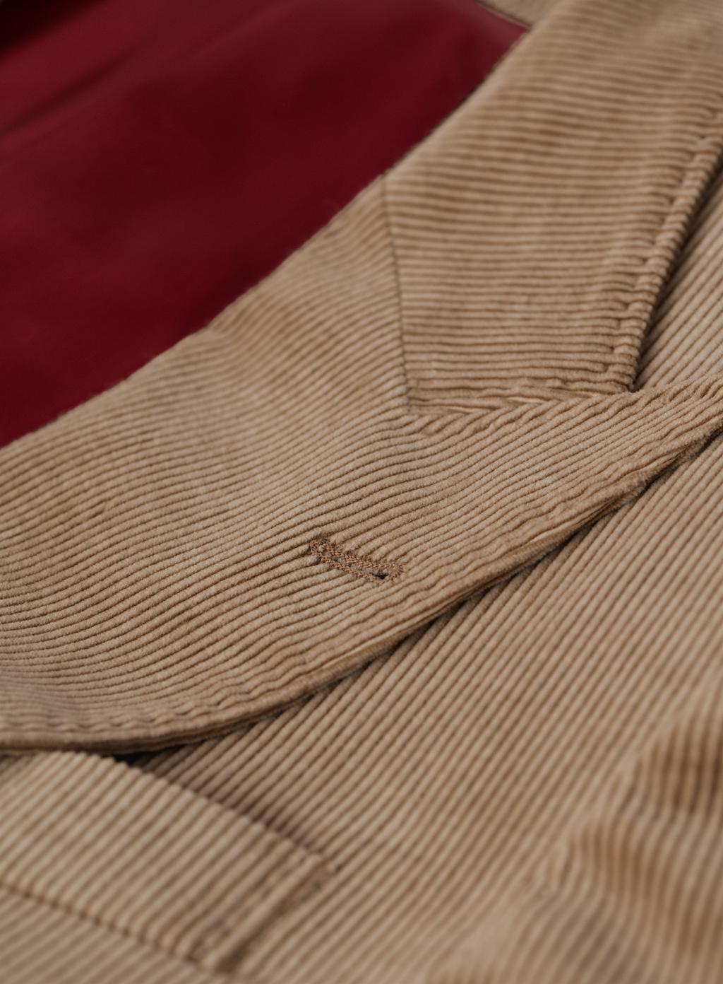 Corduroy pak van katoen en cashmere | FULL_WIDTH | Camel