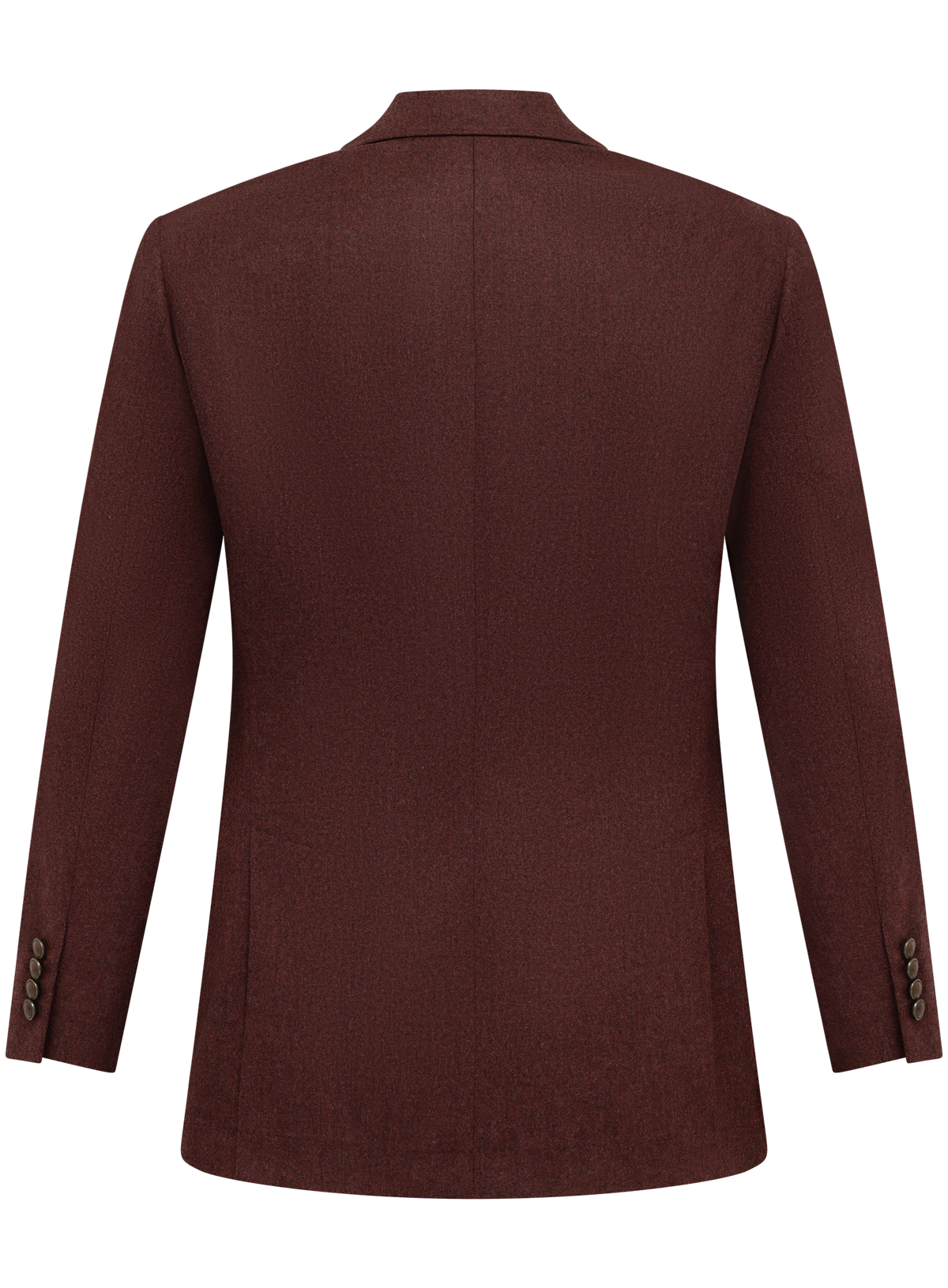 Double breasted pak van scheerwol en cashmere | Bordeaux