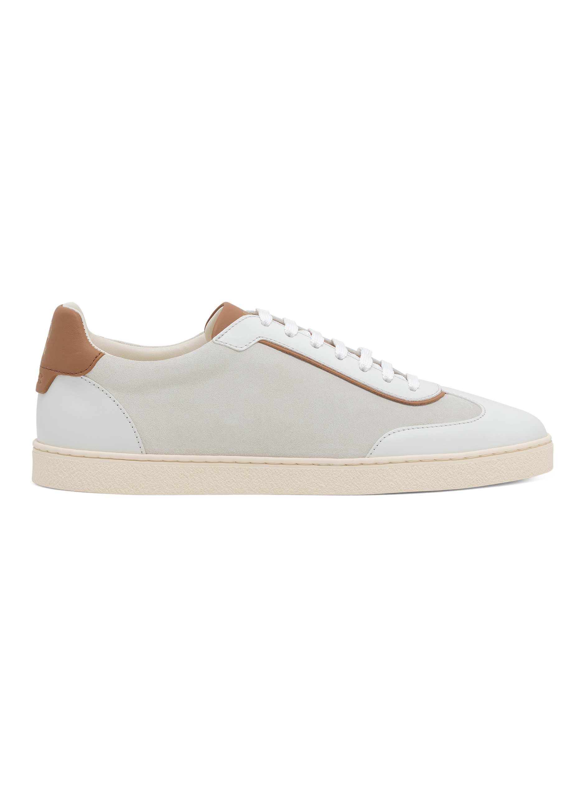 Lage sneakers van leer | Wit