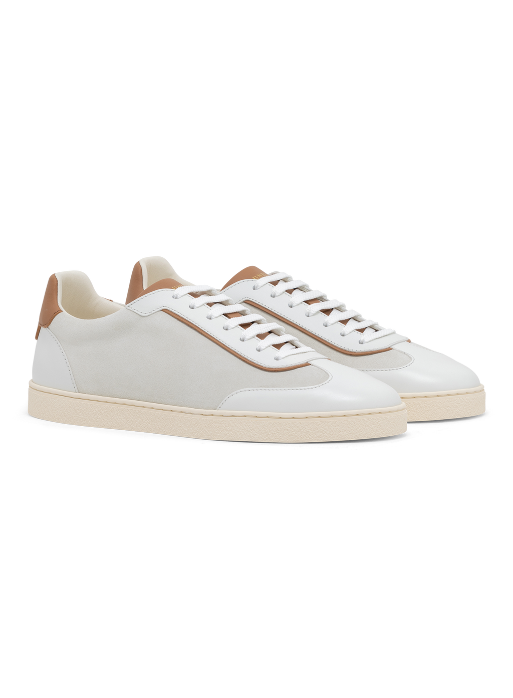 Lage sneakers van leer | Wit