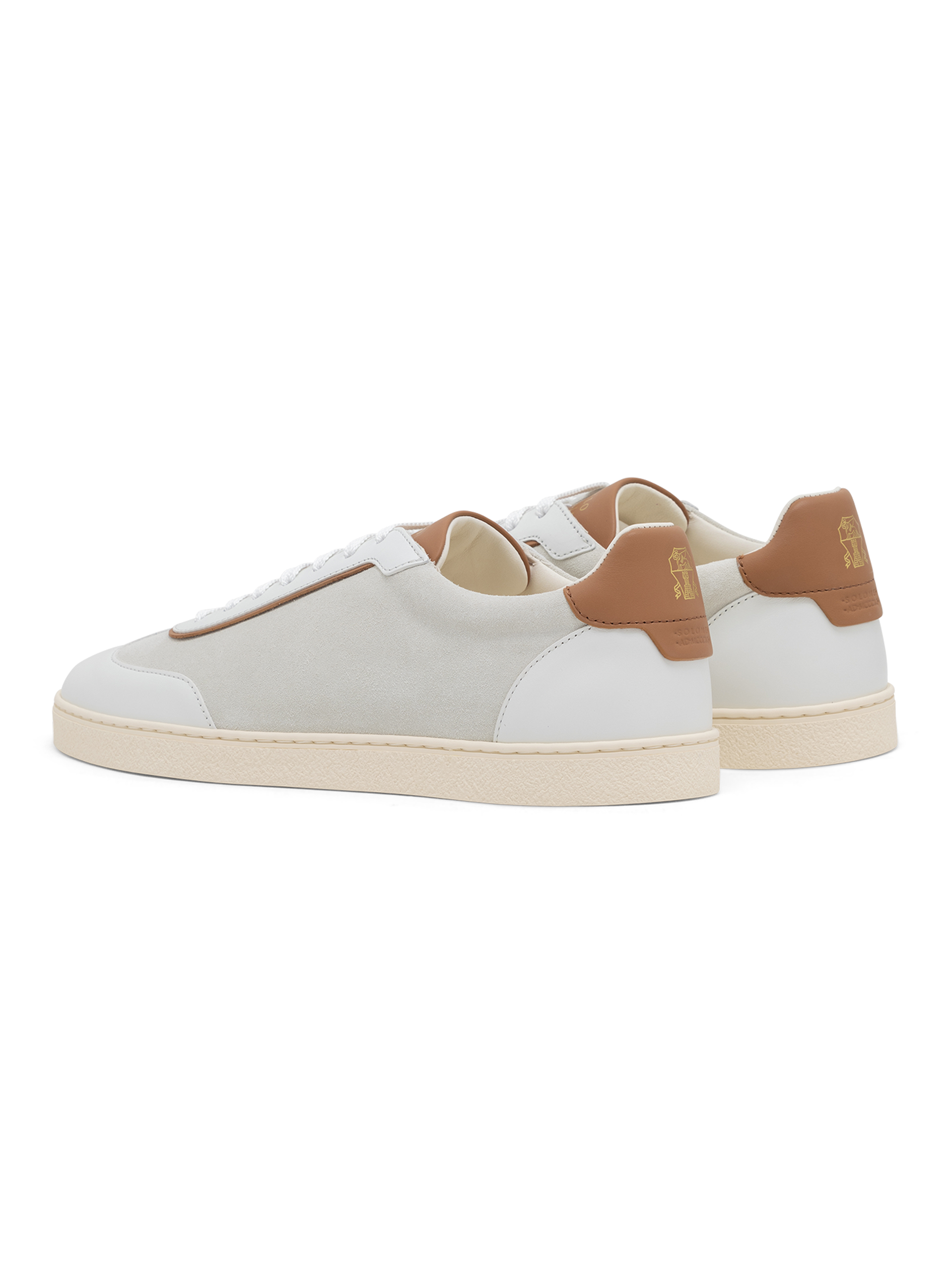 Lage sneakers van leer | Wit