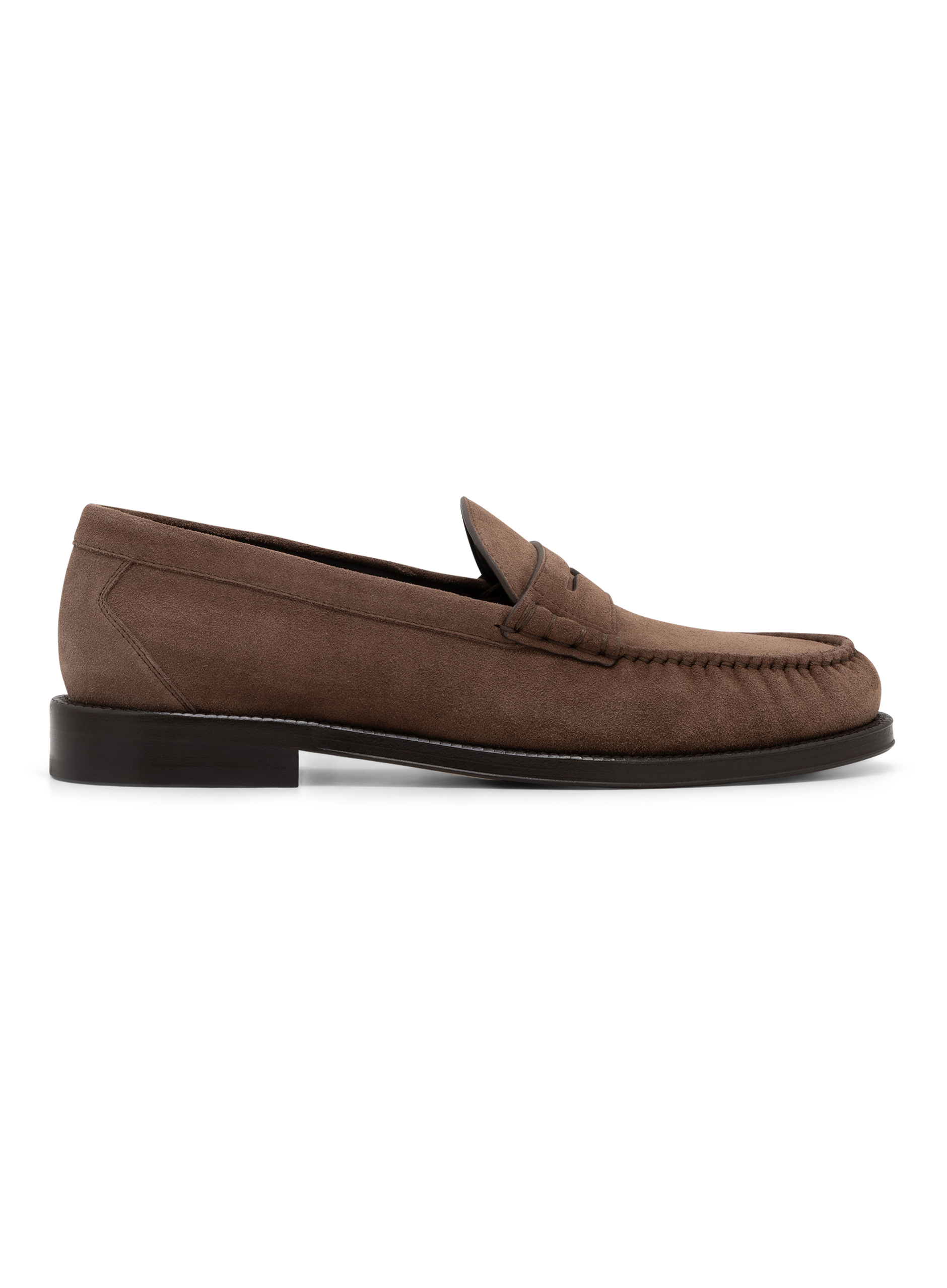 Penny loafers van suède | Bruin