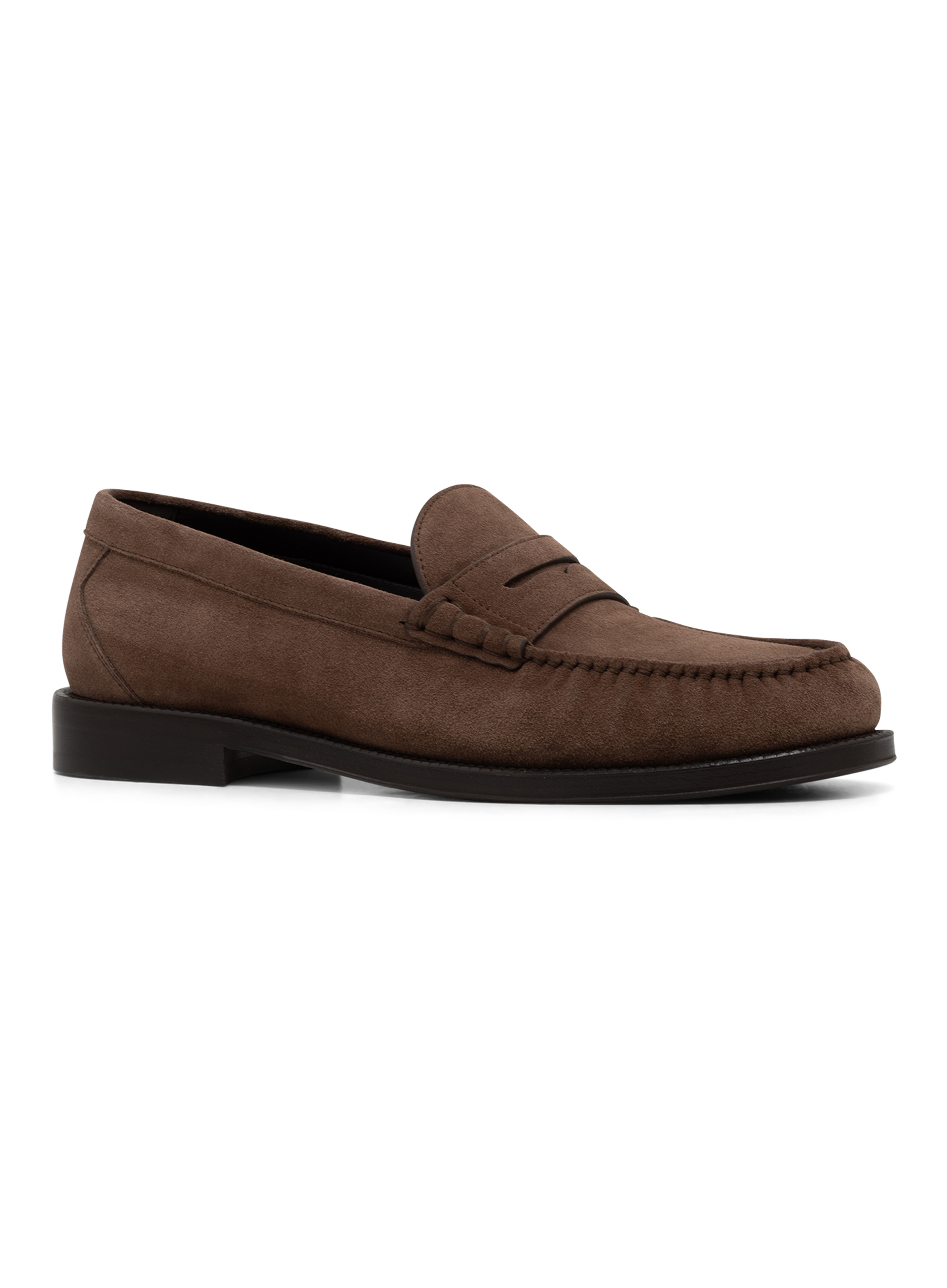 Penny loafers van suède | Bruin