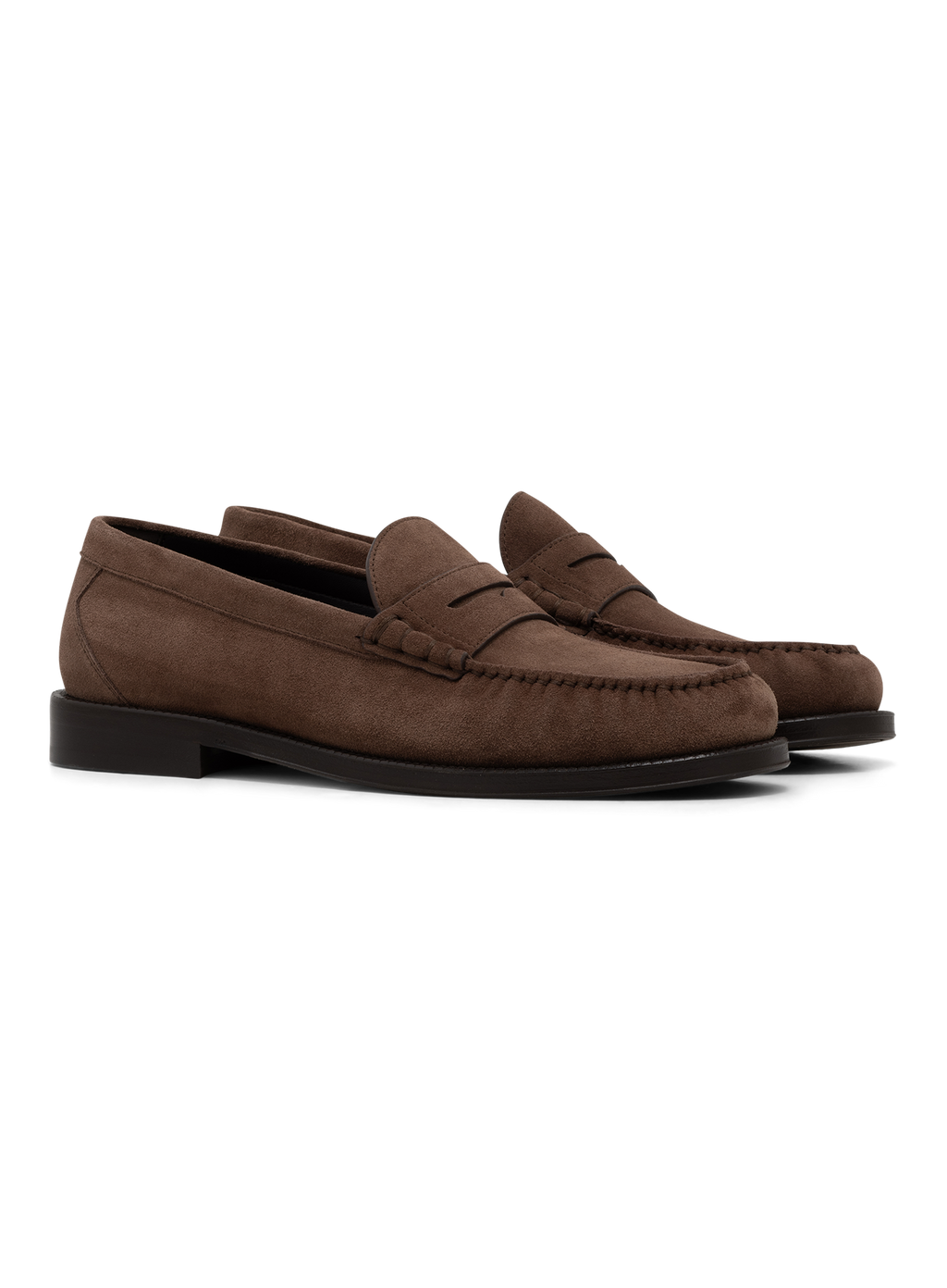 Penny loafers van suède | Bruin