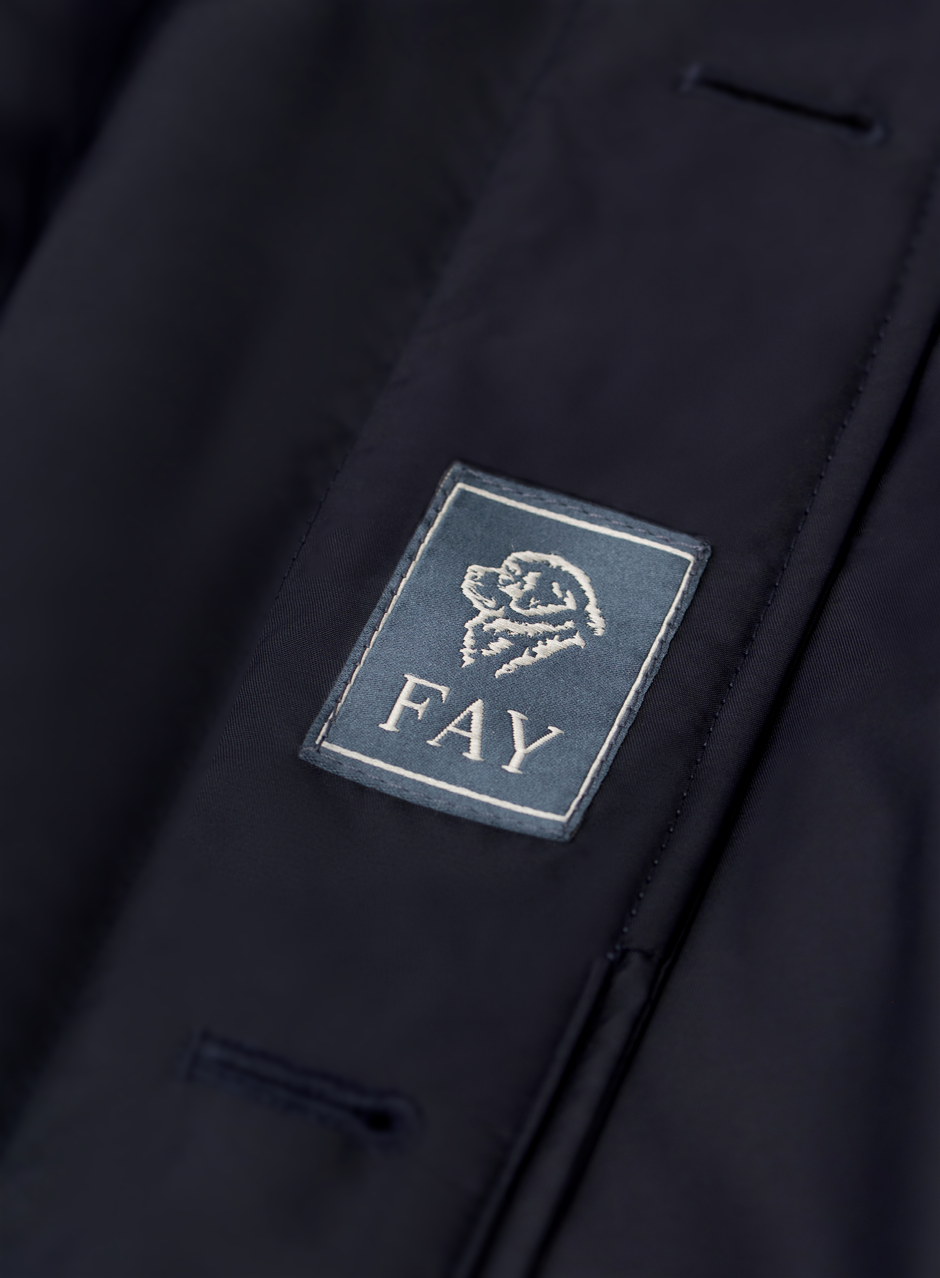 Morning Coat van technische wol | FULL_WIDTH | BLUE NAVY