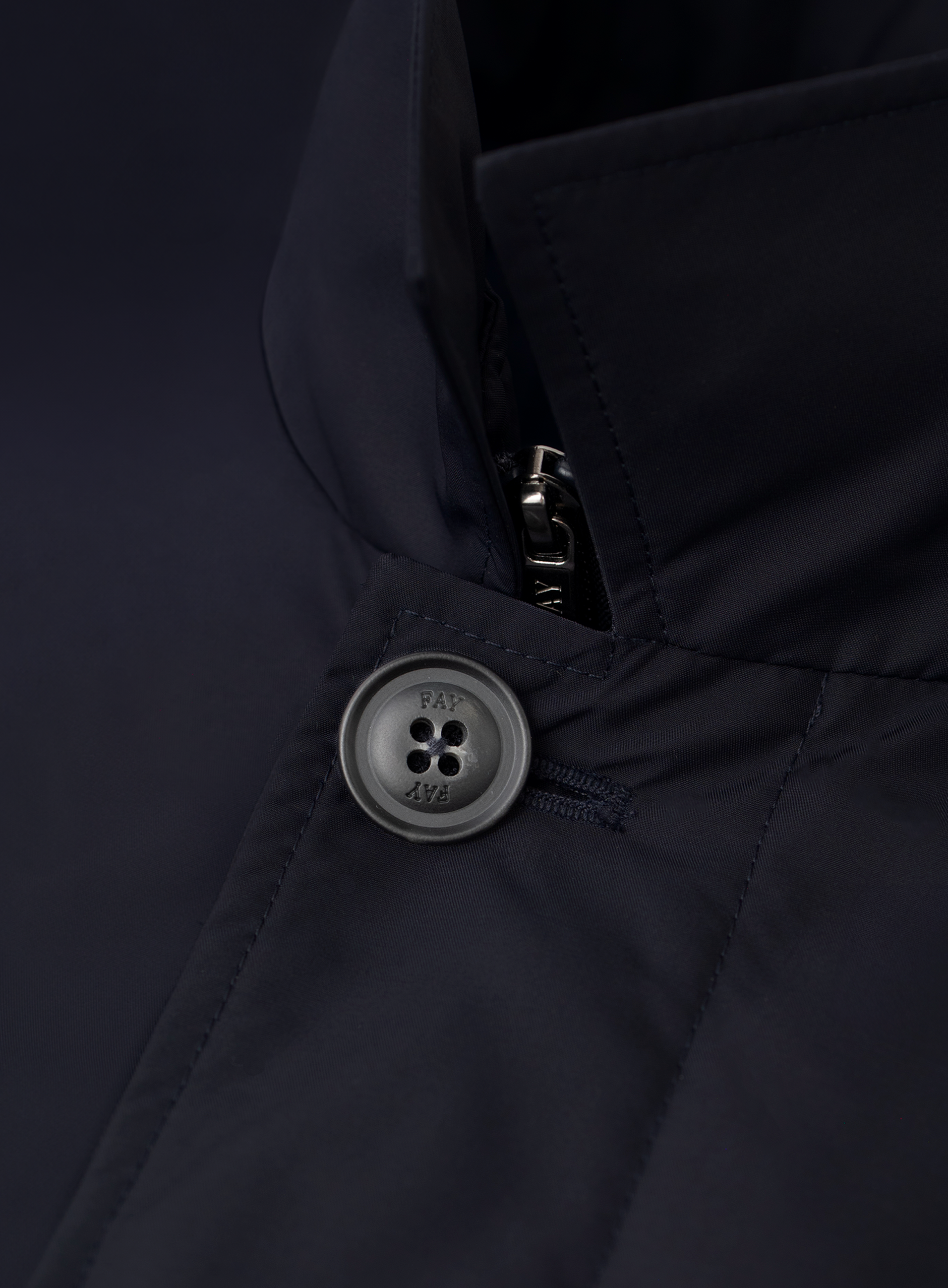 Morning Coat van technische wol | FULL_WIDTH | BLUE NAVY