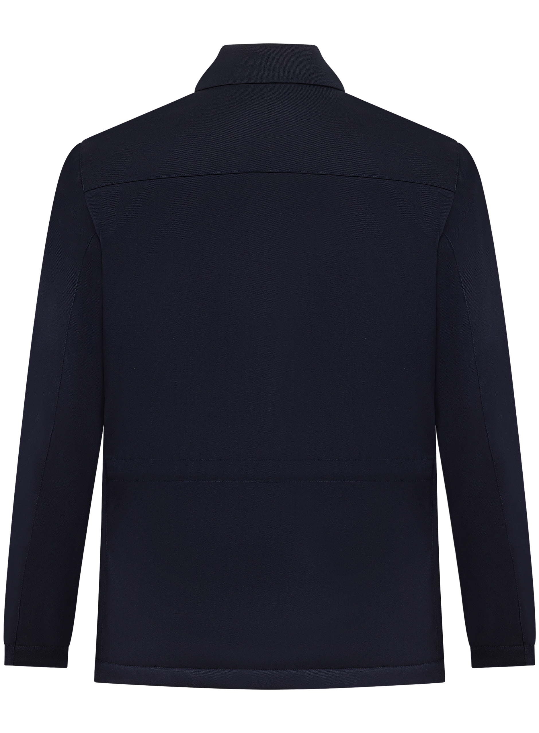 Travel field jacket van stretch scheerwol | BLUE NAVY